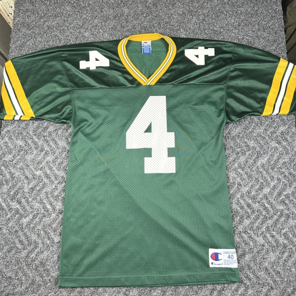 Vintage Champion Brett Favre Jersey Men’s 40 Green Bay Packers NFL